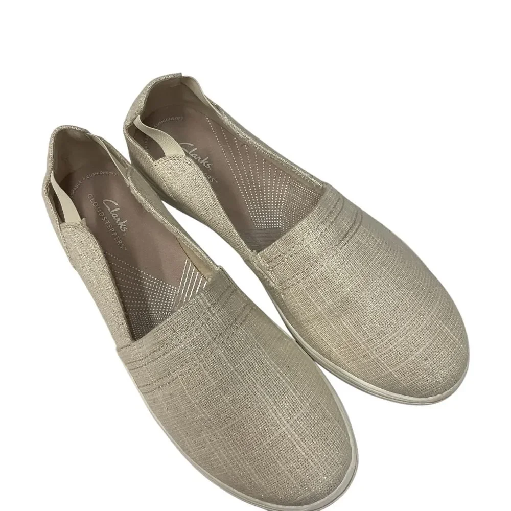 Clarks Women's Breeze Step II Natural Interest Size 11M Slip On Comfort‎